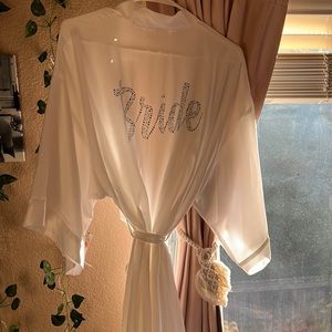 “Bride” silk VS robe NWOT